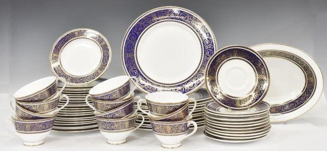 Appraisal: lot of English Royal Doulton Imperial Blue bone china with