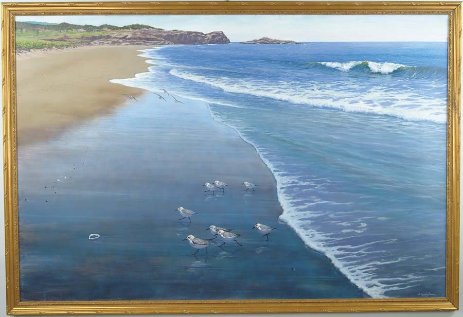 Appraisal: D CROSBY BROWN American th Century SANDERLINGS AT REID STATE