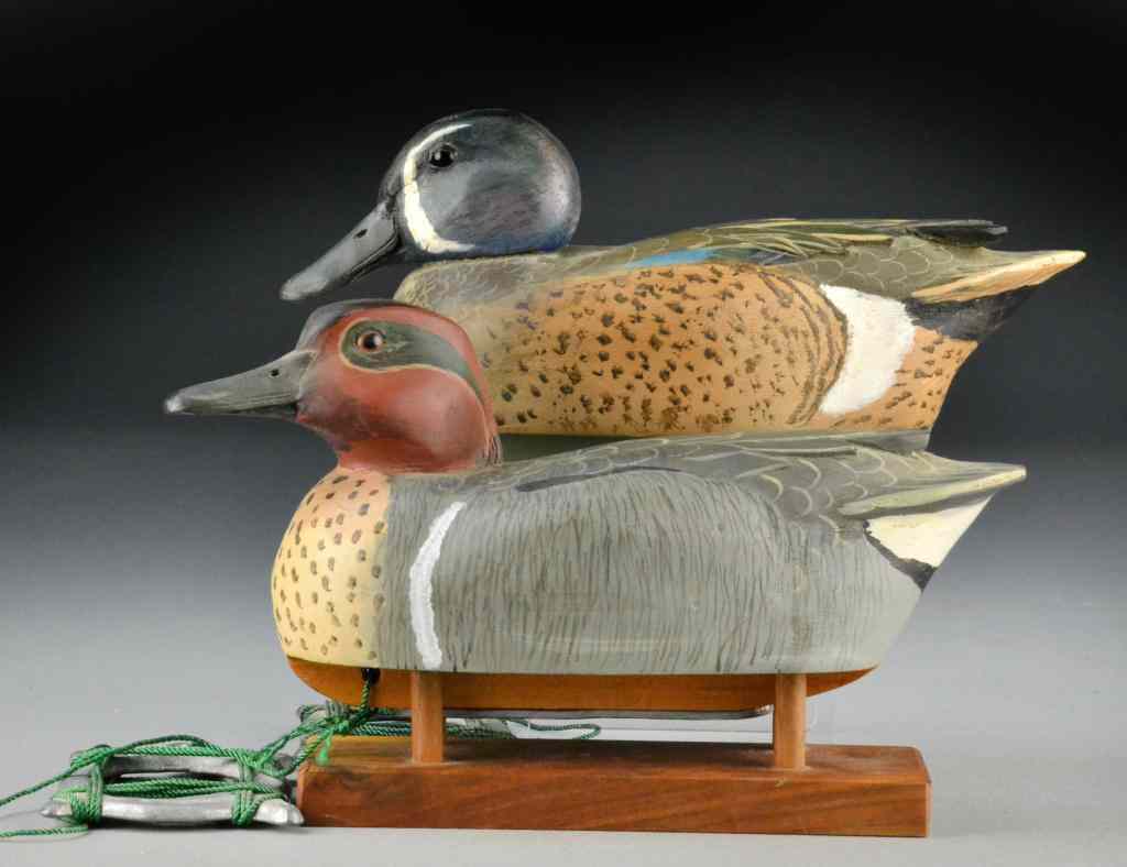 Appraisal: Woodson Roddy Duck Decoys - SignedFinely painted with glass eyes