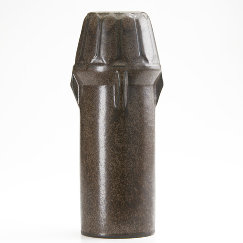 Appraisal: FULPER Early Vasekraft cylindrical vase with four buttresses beneath an