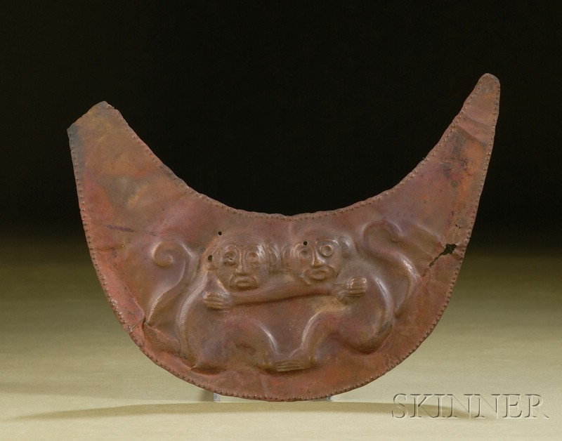 Appraisal: Pre-Columbian Copper Ornament Peru Chimu culture - A D the