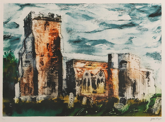 Appraisal: John Piper British - Ivychurch Romney Marsh Levinson signed and