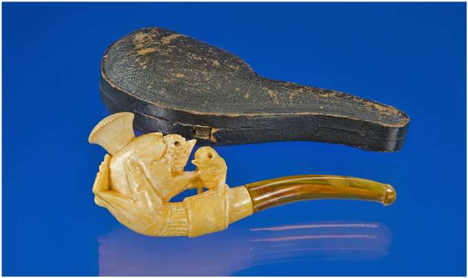 Appraisal: Meerschaum Pipe With the head in the form of a