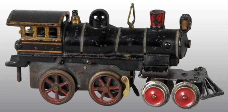 Appraisal: Cast Iron Ives O-Gauge No Locomotive Description American Circa Clockwork