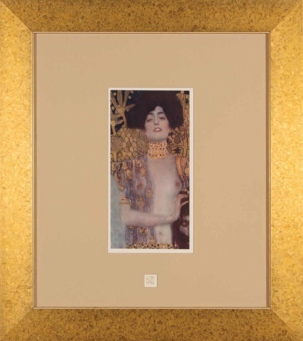 Appraisal: Gustav Klimt Austrian - Salome Judith I collotype in color