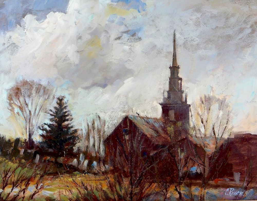 Appraisal: Curtis Rosser Impressionist New England Painting Curtis Rosser Massachusetts -