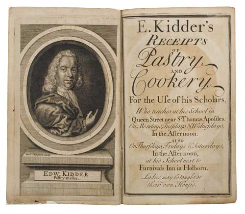 Appraisal: KIDDER EDWARD E Kidder's Receipts of Pastry and Cookery For