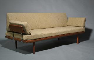 Appraisal: Vintage Danish Daybed Sofa Vintage Mid-Century Danish teak daybed sofa