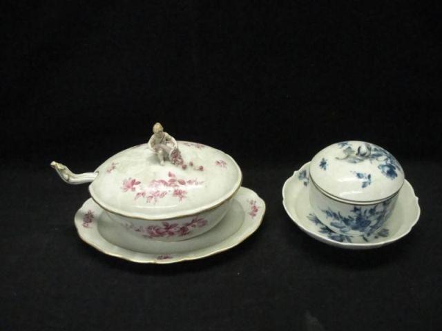 Appraisal: MEISSEN Pieces- Lidded Tureen Base Ladle lidded bowl and plate