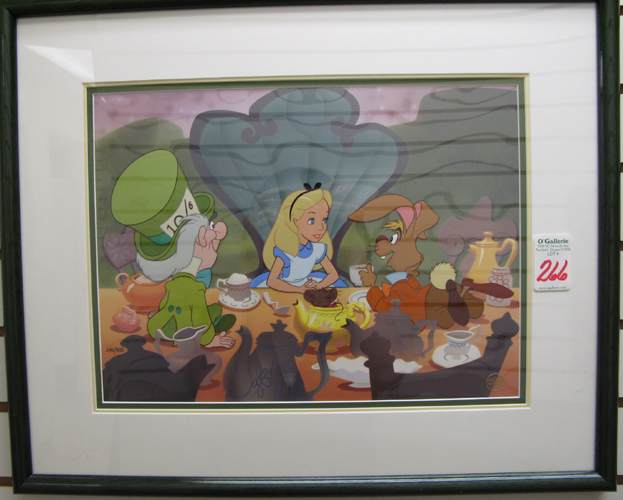 Appraisal: WALT DISNEY COMPANY COLLECTIBLE CEL from the animated film Alice