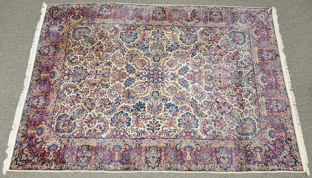 Appraisal: Kirman Oriental carpet ' x ' Provenance Estate from Park