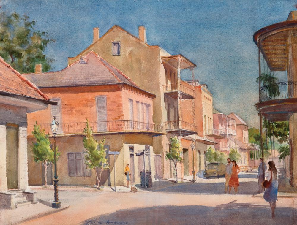 Appraisal: Martha Wright Ambrose American New Orleans - French Quarter Street