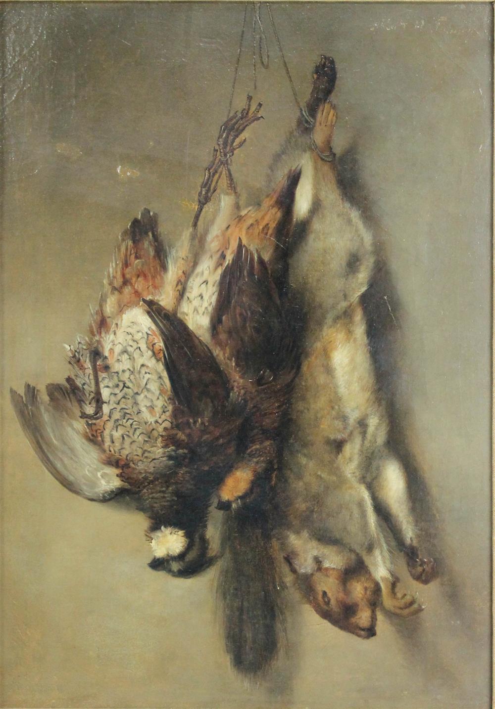 Appraisal: ABBOT HANDERSON THAYER AMERICAN - GAME Oil on canvas x