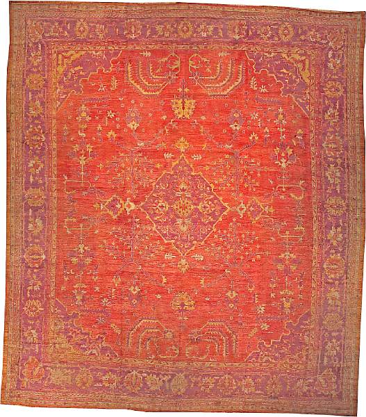 Appraisal: An Oushak carpet West Anatolia late th century size approximately