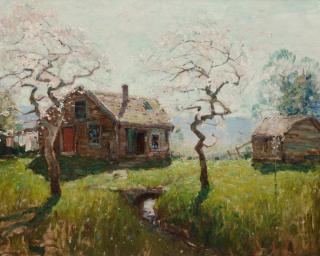 Appraisal: ANTHONY THIEME American ANTHONY THIEME American - SPRINGTIMEoil on boardsigned