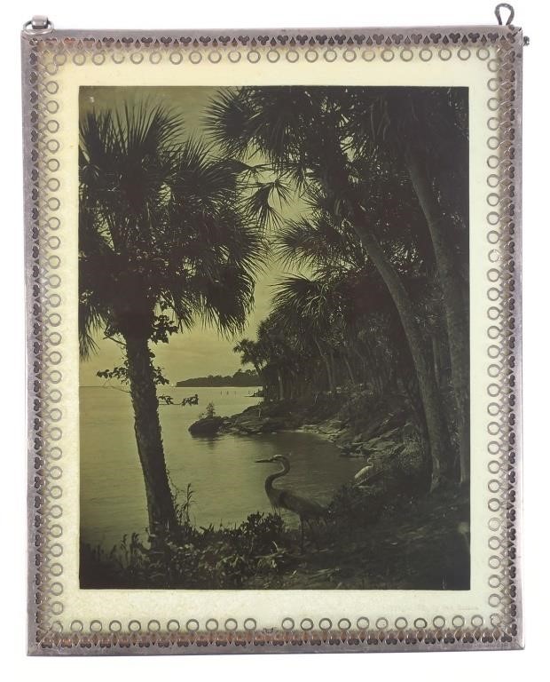 Appraisal: Photographic transparency of a Florida coastline circa late s Marked