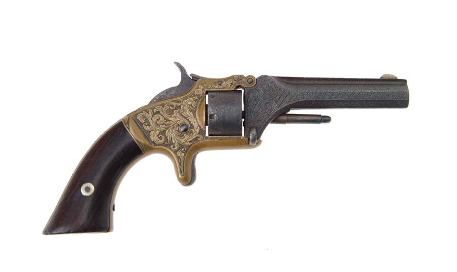 Appraisal: ENGRAVED SMITH WESSON NO ND ISSUE REVOLVER Cal short SN