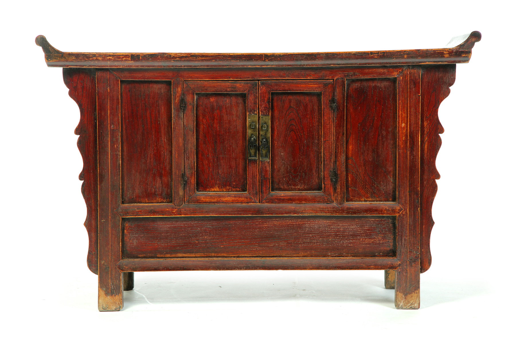 Appraisal: CHINESE COFFER CHEST Late th-early th century elm Mortised construction