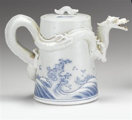 Appraisal: Japanese Hirado blue and white 'dragon' pot early th century