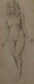 Appraisal: Norman Lindsay - Dorothea pencil on paper certificate of authenticity