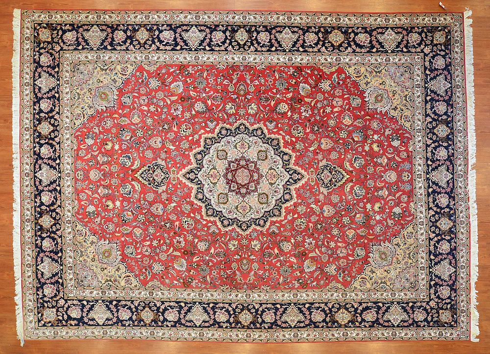 Appraisal: Fine Tabriz Carpet approx x Iran circa Condition Excellent condition