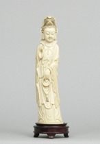 Appraisal: Carved Ivory Kuan Yin Chinese circa late th Century Carved