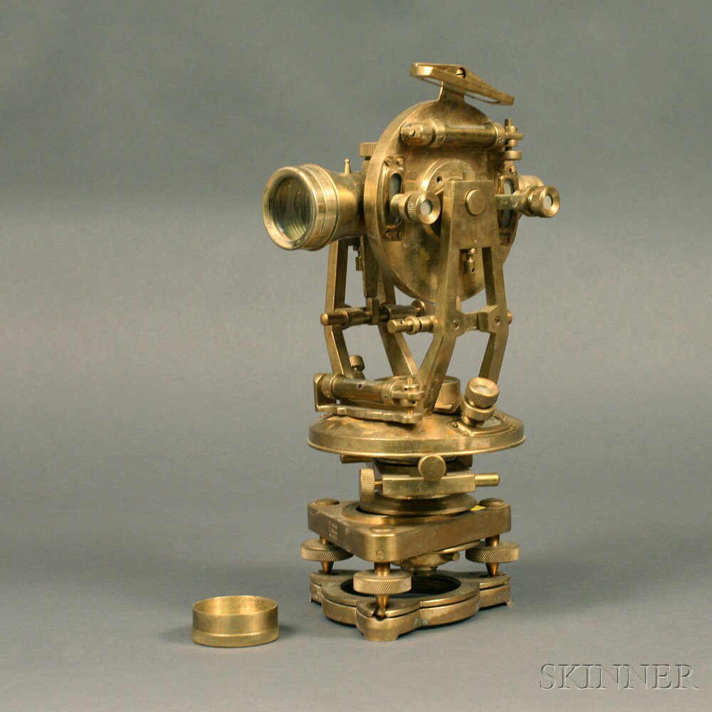 Appraisal: T Cook Brass Theodolite London No with an -in scope