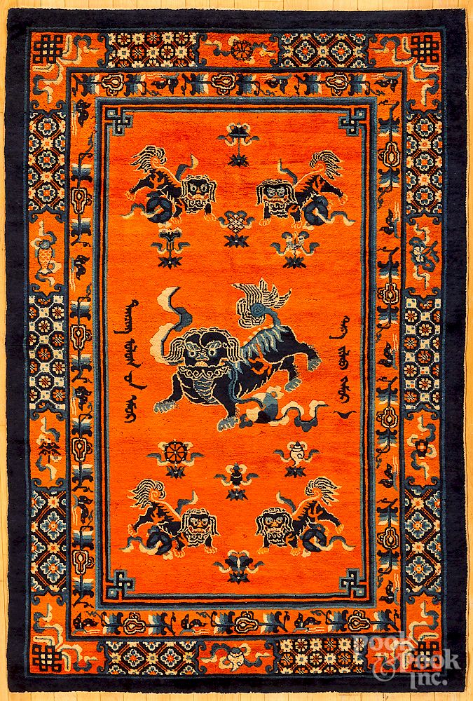 Appraisal: Chinese carpet early th c Exclusive on Bidsquare Chinese carpet