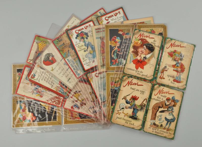 Appraisal: Lot Of Assorted Dwig Postcards This lot includes cards from