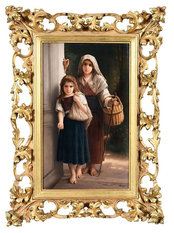 Appraisal: A Fine Berlin K P M Porcelain Plaque Petites Mendiantes