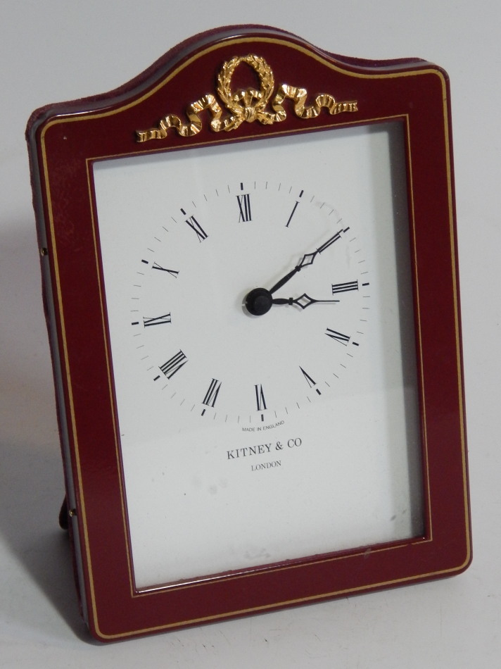 Appraisal: A modern quartz timepiece by Kitney Co London the white