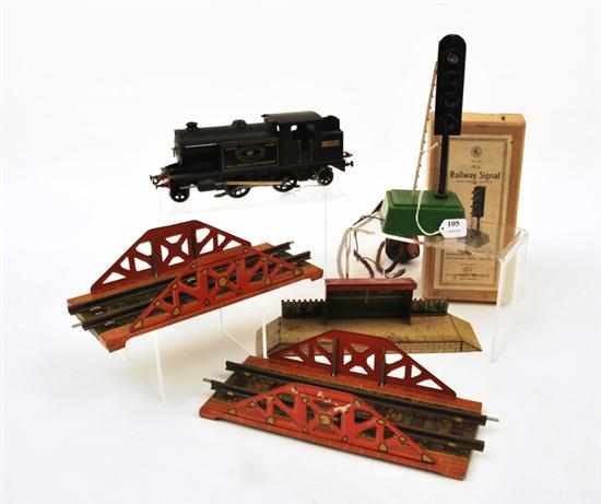 Appraisal: BOXED SEL NO RAILWAY SIGNAL HORNBY TH ANNIVERSARY LOCO WITH