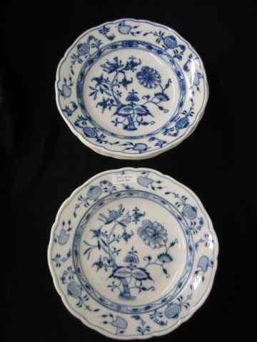 Appraisal: Meissen Porcelain ''Blue Onion'' Soup Plates '' diameter oval mark