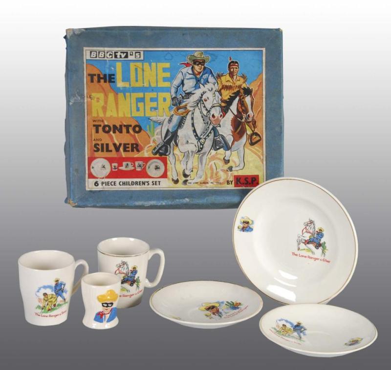 Appraisal: -Piece Lone Ranger China Set Description Includes box Condition Excellent