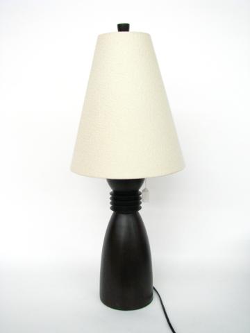 Appraisal: Modern style wooden lamp approximately tall to finial