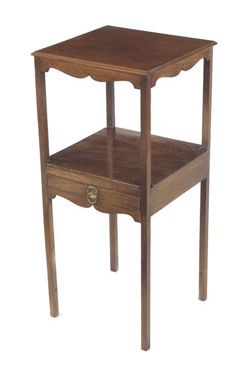 Appraisal: A th century mahogany square wash stand