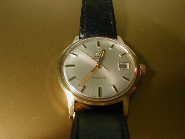 Appraisal: An Omega automatic wrist watch with leather strap