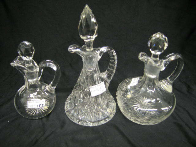 Appraisal: Brilliant Period Cut Glass Creuts one signed Hawkes