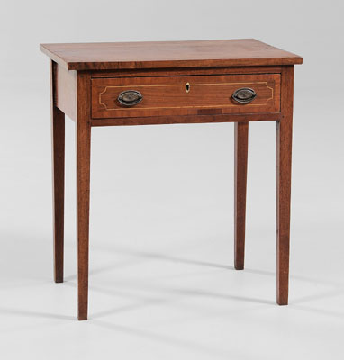 Appraisal: Southern Federal One-Drawer Table probably North Carolina th century in