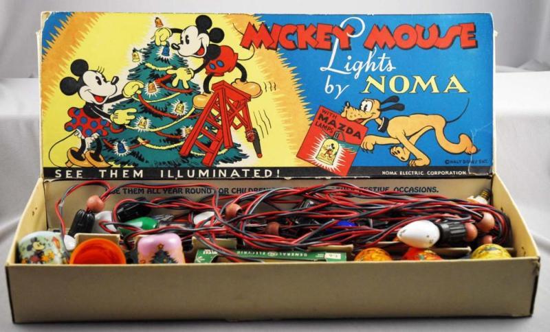 Appraisal: Walt Disney Mickey Mouse Noma Mazda Lights Description Includes original