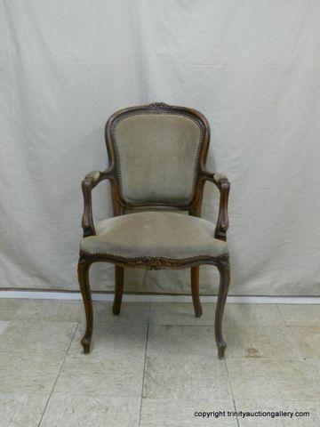 Appraisal: Vintage Queen Anne Style Mahogany Dressing Chair - Solid mahogany