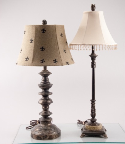 Appraisal: Two Contemporary Decorator Table Lamps H