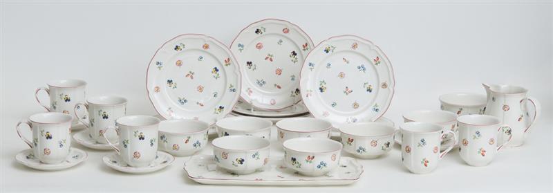 Appraisal: PARTIAL VILLEROY BOCH PORCELAIN PARTIAL BREAKFAST SERVICE IN THE PETITE