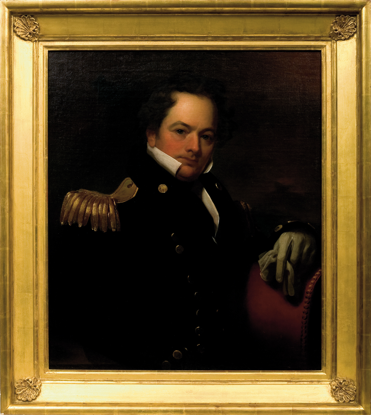 Appraisal: JACOB EICHHOLTZ AMERICAN - PORTRAIT OF WILLIAM M HUNTER U