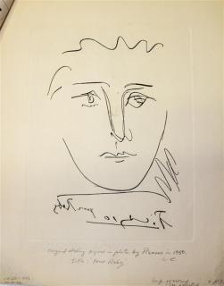 Appraisal: Pablo Picasso Spanish Pablo Picasso Spanish - Pour Roby etching