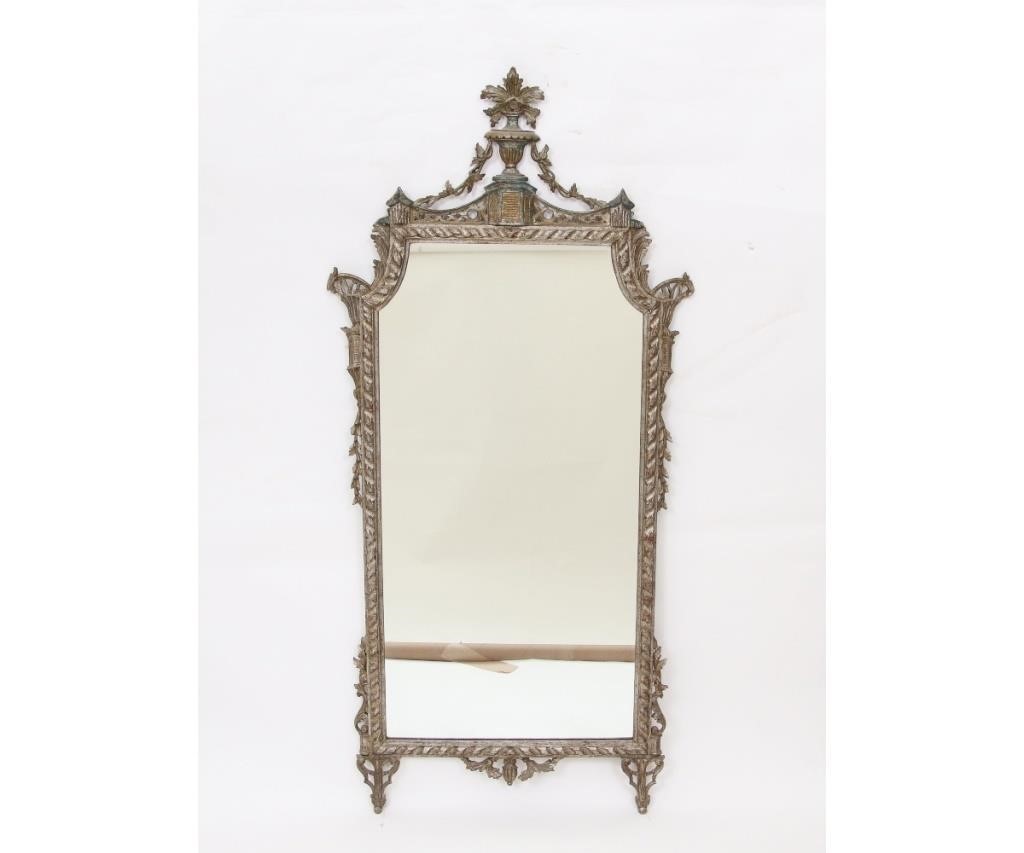 Appraisal: Delicate wood carved French mirror circa 's x Condition Some