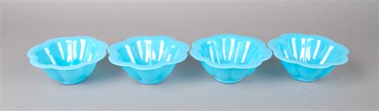 Appraisal: A Group of Eight Chinese Peking Glass Bowls Diameter inches