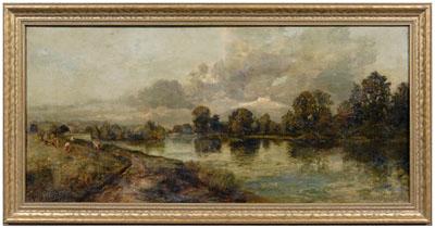 Appraisal: Samuel Bateman painting quot Near Henley-on-Thames Autumn quot signed lower