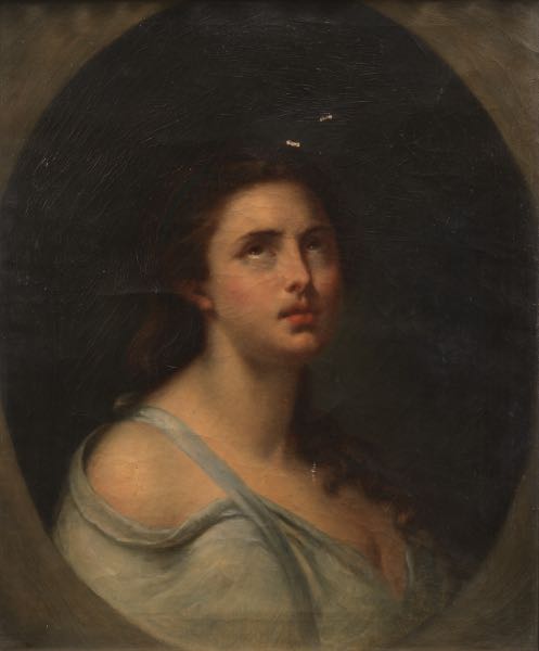 Appraisal: ANONYMOUS PAINTING OF MARY MAGDALENE x The Penitent Magdalene Oil