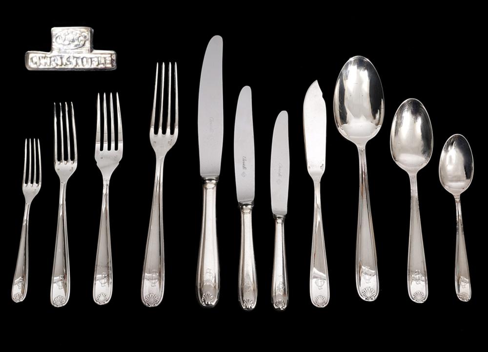 Appraisal: PCS CHRISTOFLE VENDOME ARCANTIA FLATWARE pieces of Christofle Vendome Arcantia